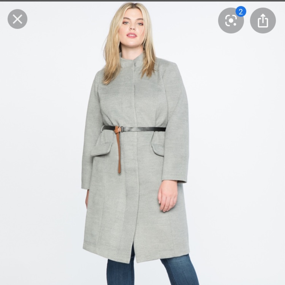 Eloquii Car Coat, NWT